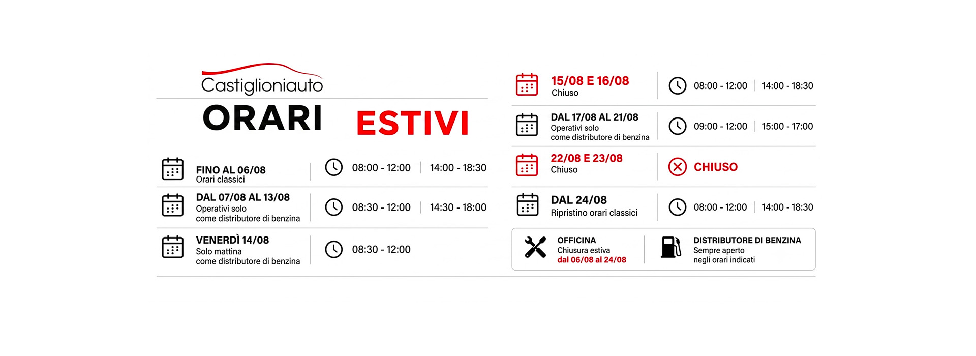 orari estivi